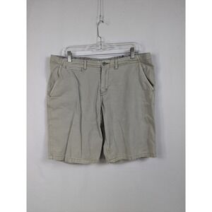 Original Paperbacks Mens 36 Cotton Shorts Stone Inseam 10" Chino Pockets A051